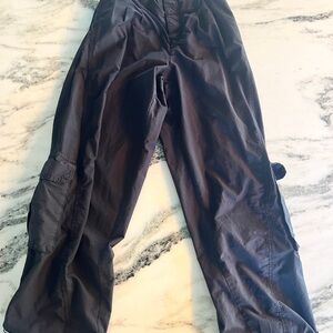 FP Movement Black Cargo Pants XS Athleisure Utility Joggers Wide Leg Relaxed Fit